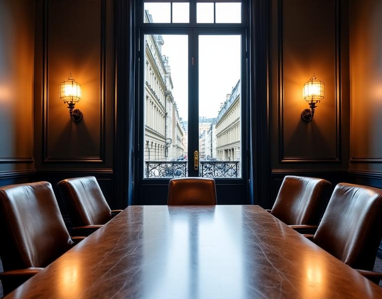 Consultation juridique privée dans un bureau élégant